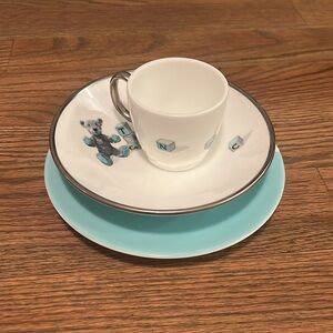Tiffany & Co 3 piece baby china set